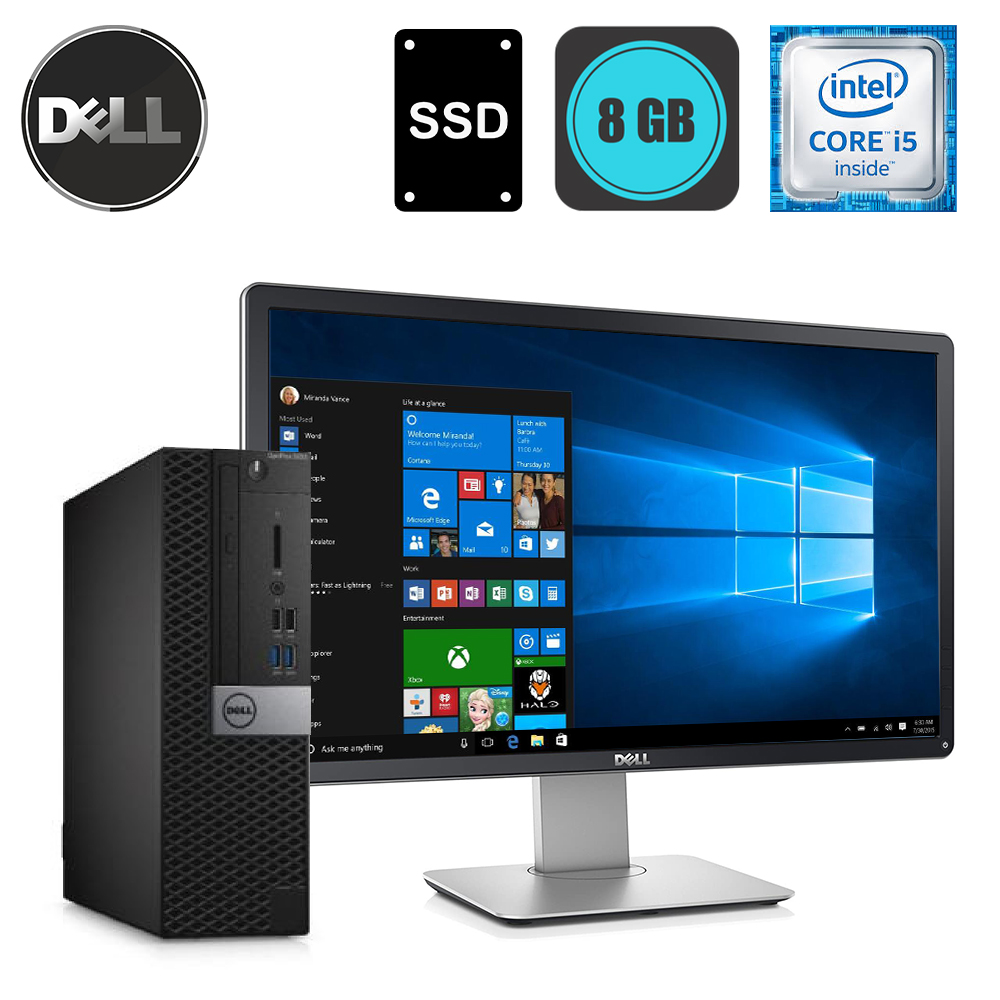 Dell Optiplex 5050 i5-7500, 8GB DDR4, 240GB SSD, WinPro, P2314h Dell Optiplex 5050 i5-7500, 8GB DDR4, 240GB SSD, WinPro, P2314h
